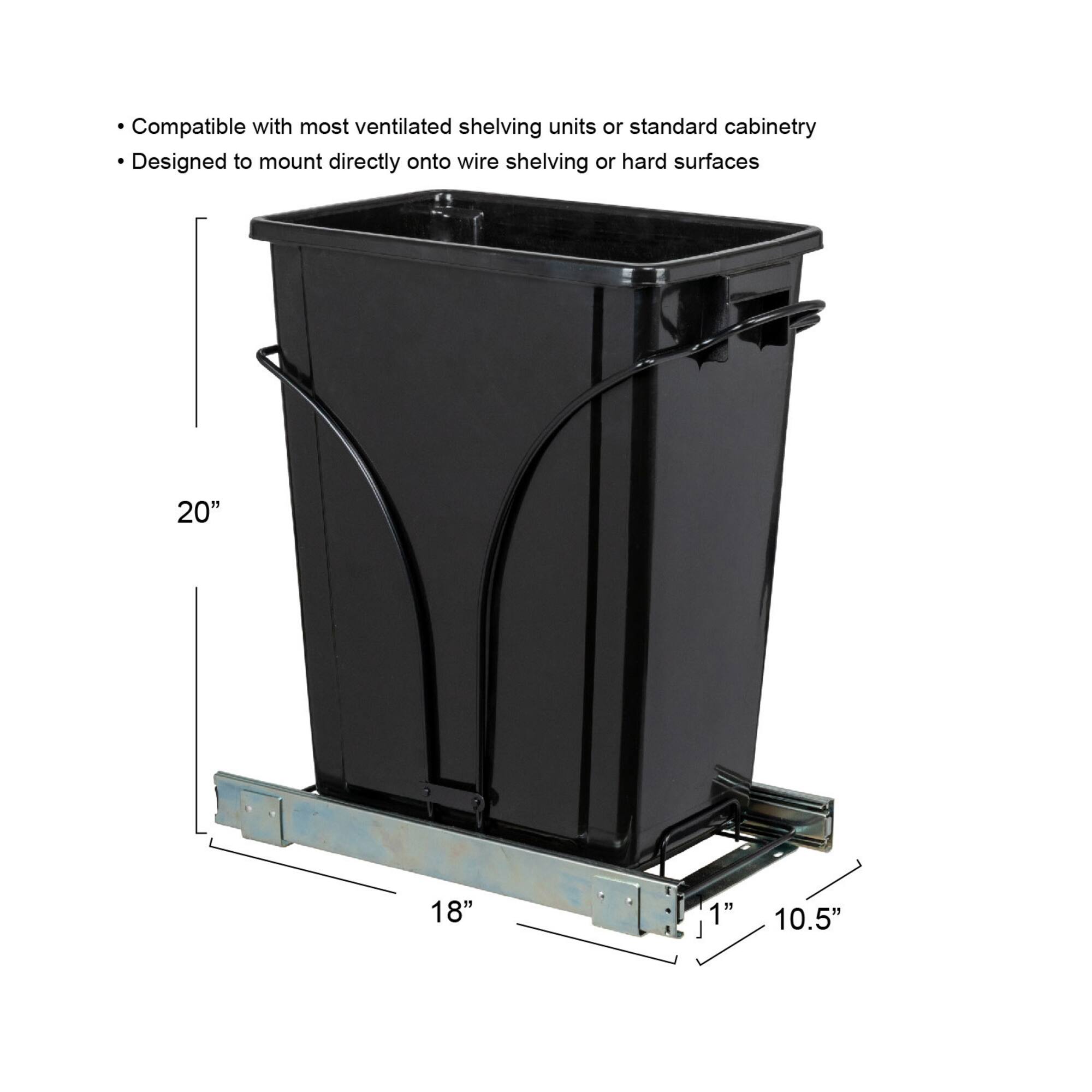 Household Essentials Glidez Slide-Out Trash Can